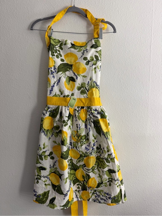 Susan Winget Accessories - Susan Winget Lemon Print Novelty Chef Kitchen Cooking Apron NWT